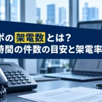 テレアポの架電数とは？1日・1時間の件数の目安と架電率の出し方
