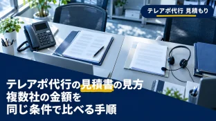 テレアポ代行の見積書の見方｜複数社の金額を同じ条件で比べる手順