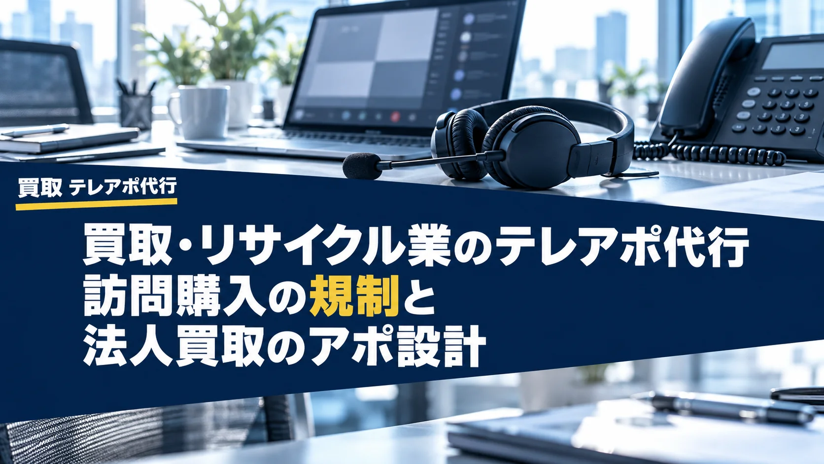 買取・リサイクル業のテレアポ代行｜訪問購入の規制と法人買取のアポ設計